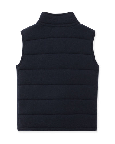 N.Peal Boys Mall Cashmere Gilet Navy Blue