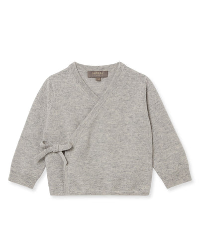 N.Peal Wrap Cashmere Cardigan Fumo Grey