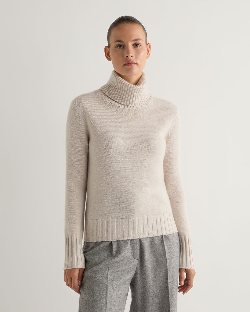 Namu Shop - Phlannel Wool Yak Turtleneck Knit - Greige