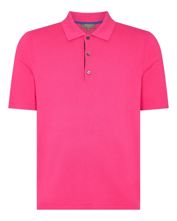 Men's Rock Polo Cotton Cashmere T-Shirt Crush Pink