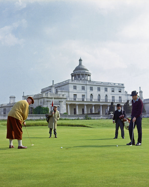N.Peal 007 Short Sleeve Cotton Cashmere Collared Polo T Shirt Smoke Grey