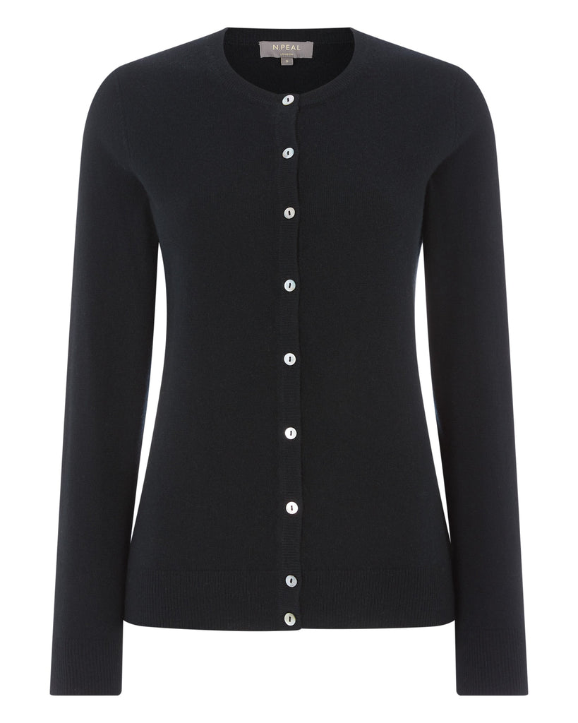 Ladies black hotsell cashmere cardigan