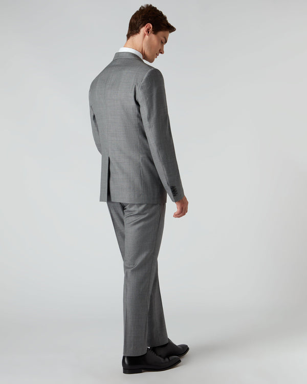 N.Peal 007 Woven 3 Piece Suit Grey