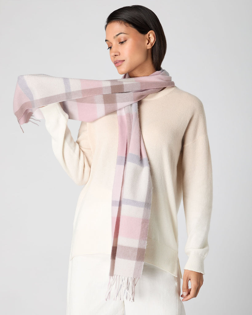 Women's Check Scarves, Woollen & Cashmere Scarves
