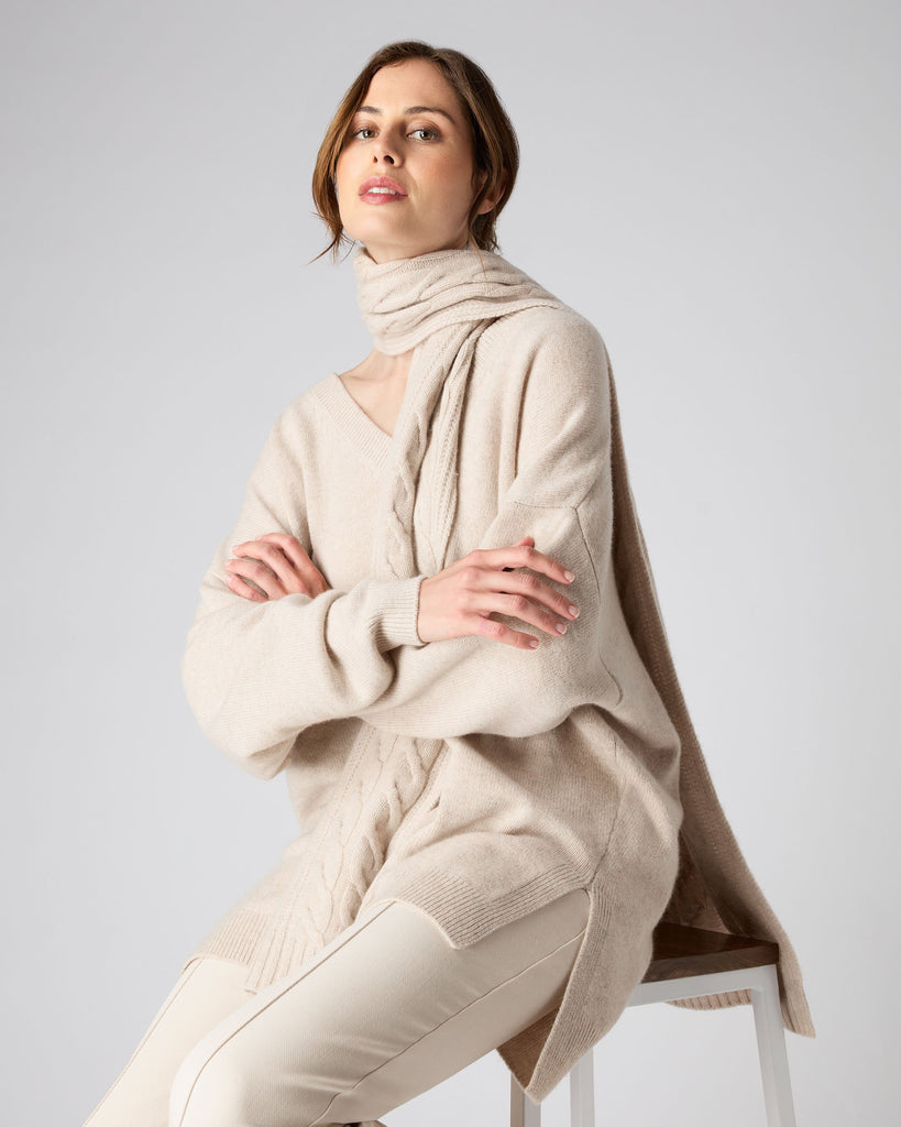 Cashmere sweater hot sale scarf