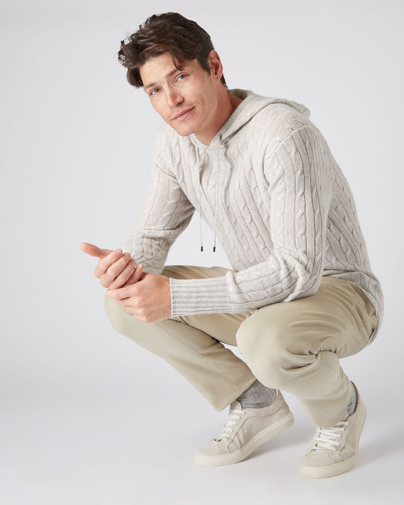 Men's cashmere hoodie discount sale