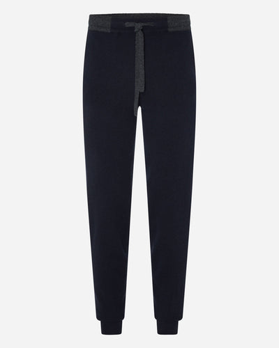 N.Peal Men's Brompton Cashmere Jogger Navy Blue