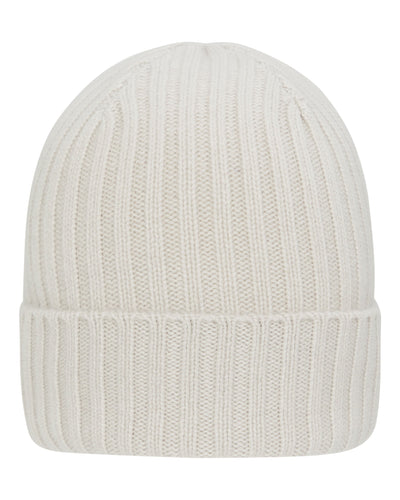 N.Peal Unisex Chunky Ribbed Cashmere Hat Snow Grey