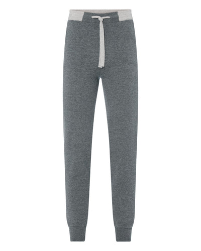 N.Peal Men's Brompton Cashmere Jogger Elephant Grey