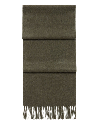 N.Peal Unisex Woven Cashmere Scarf Moss Green