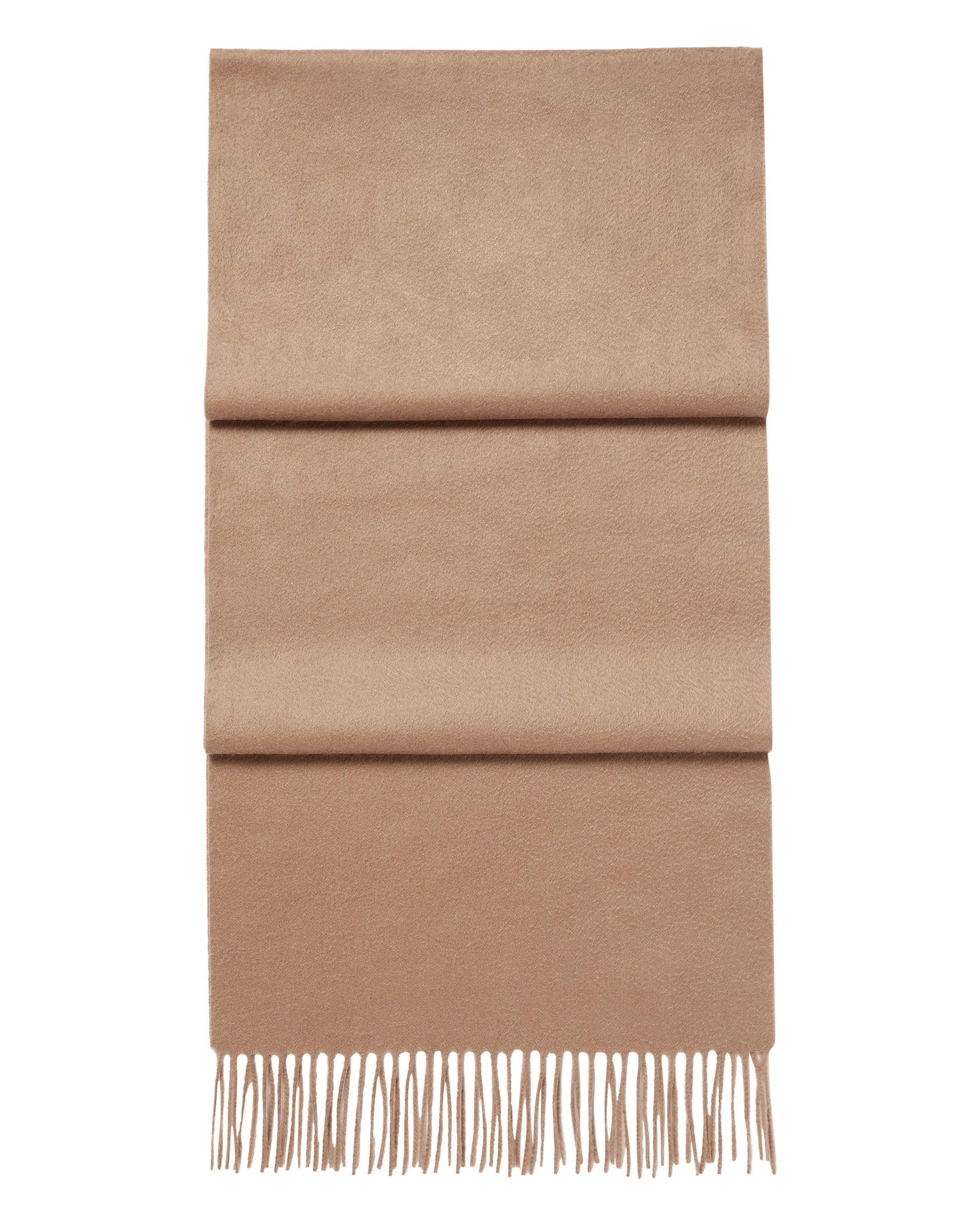 Unisex Large Woven Cashmere Scarf Dark Tan Brown | N.Peal