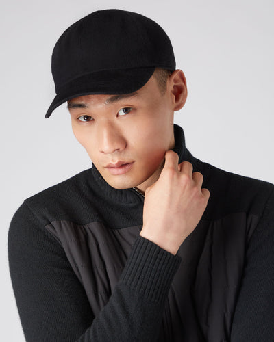 N.Peal Unisex Cashmere Cap Black