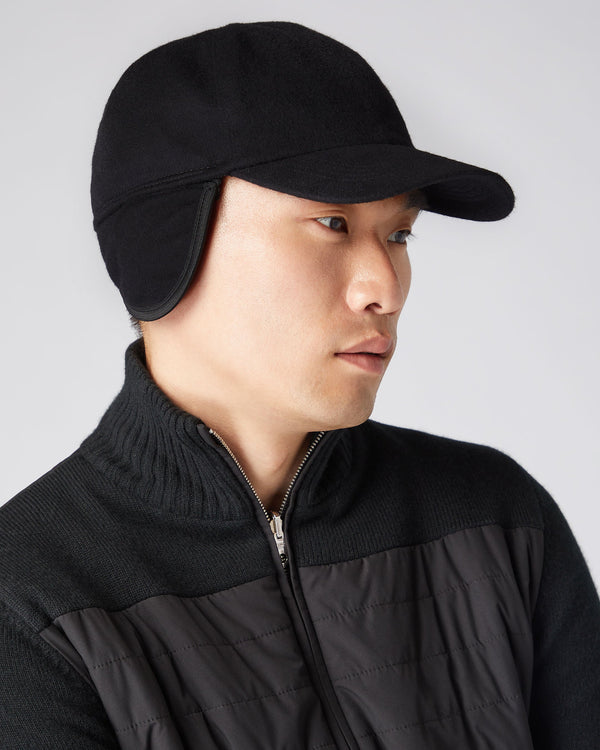 N.Peal Unisex Cashmere Cap Black