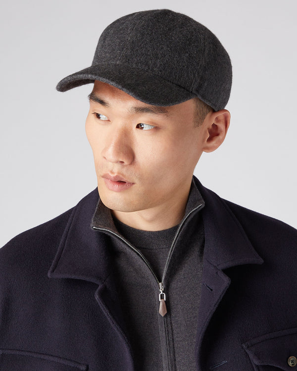 N.Peal Unisex Cashmere Cap Dark Grey