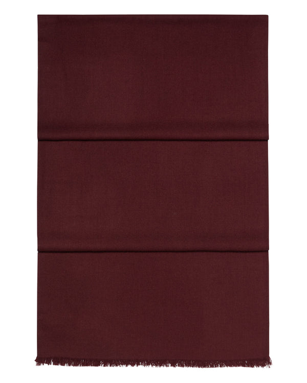 N.Peal Women's Pashmina Cashmere Stole Claret Red