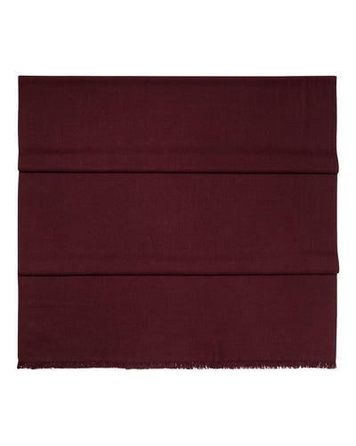 N.Peal Women's Pashmina Cashmere Shawl Claret Red