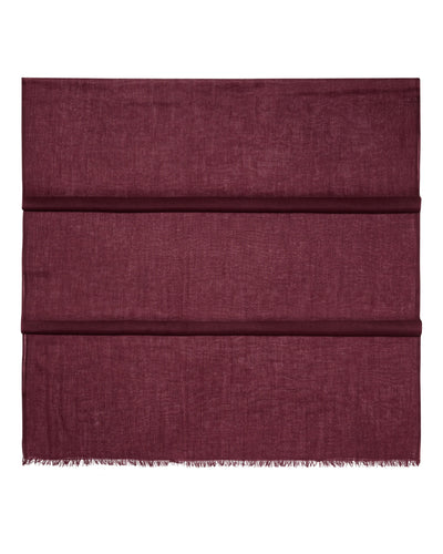 N.Peal Women's Ultrafine Pashmina Cashmere Shawl Claret Red