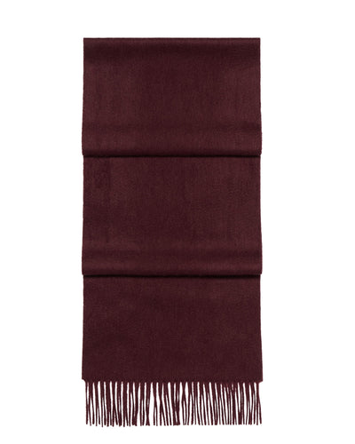 N.Peal Unisex Woven Cashmere Scarf Claret Red