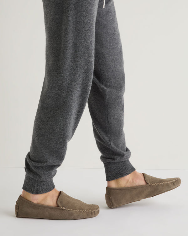 N.Peal Unisex Cashmere Moccasin Taupe Brown