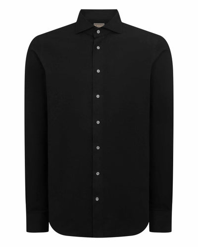 Men's Cannes Soft Cotton Flannel Shirt Black