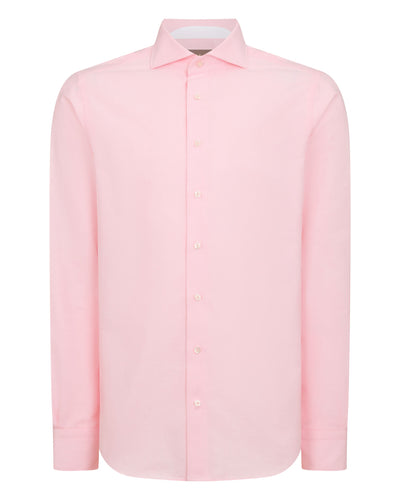 N.Peal Men's Cannes Soft Flannel Shirt Pink