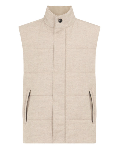 N.Peal Men's Vancouver Gilet Beige Brown