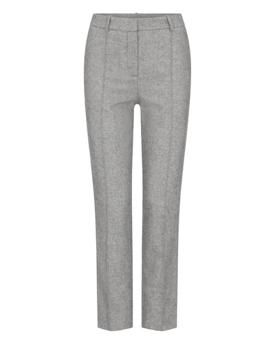 N.Peal Women's Harper Herringbone Trouser Grey 