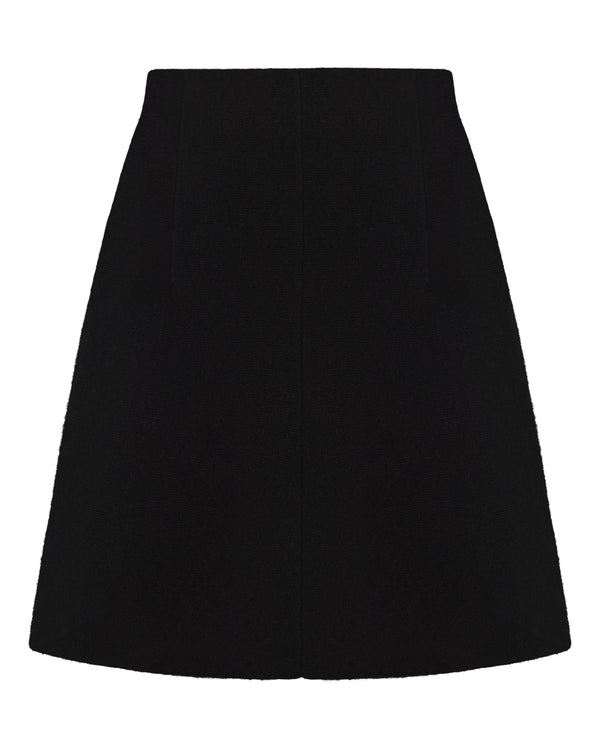 N.Peal Women's Milano Mini Cashmere Skirt Black