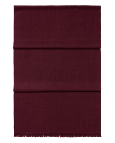 N.Peal Women's Pashmina Cashmere Stole Bordeaux Red