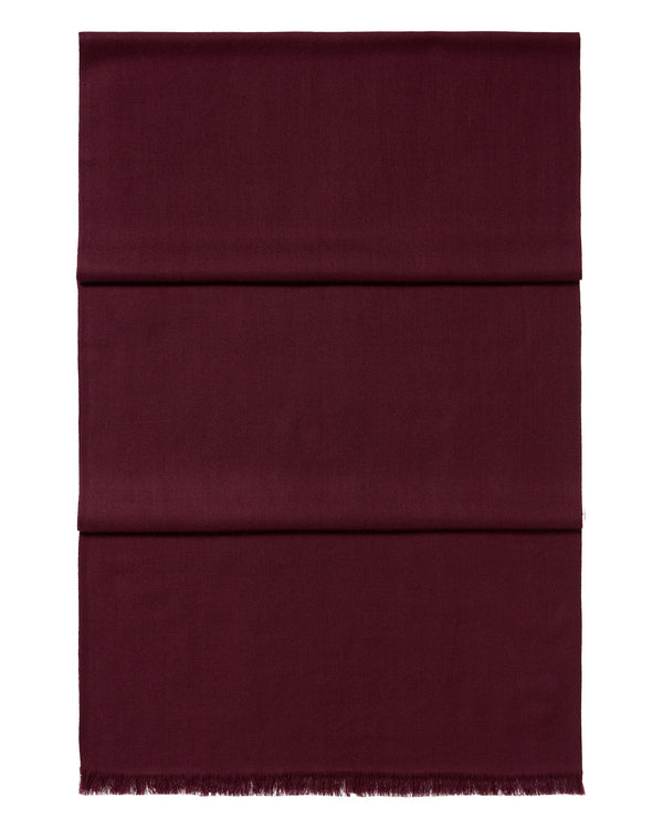N.Peal Women's Pashmina Cashmere Stole Bordeaux Red