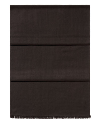 N.Peal Women's Pashmina Cashmere Stole Chocolate Brown