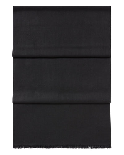 N.Peal Women's Pashmina Cashmere Stole Deep Charcoal Grey