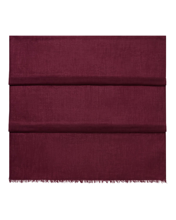 N.Peal Women's Ultrafine Pashmina Cashmere Shawl Bordeaux Red