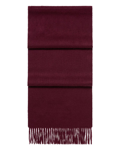 N.Peal Unisex Woven Cashmere Scarf Bordeaux Red