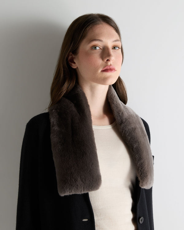 N.Peal Unisex Fur Neckwarmer Otter Brown