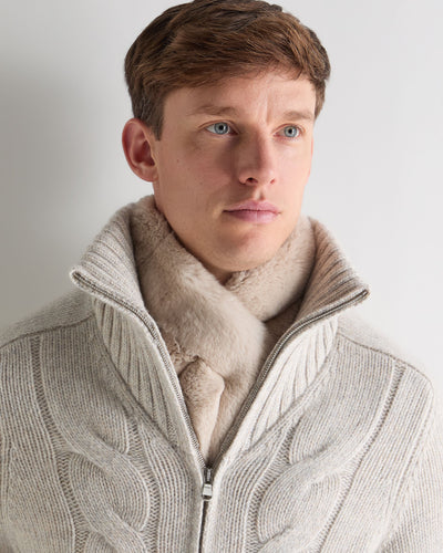N.Peal Unisex Fur Neckwarmer Snow Grey