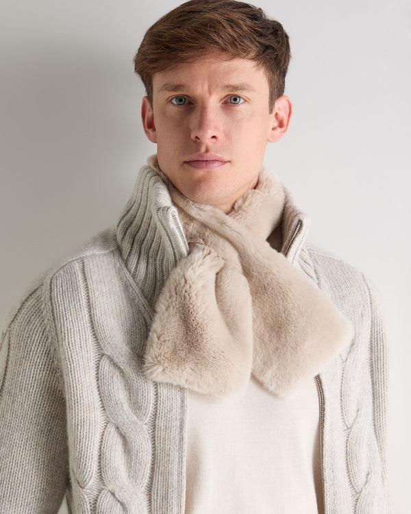 N.Peal Unisex Fur Neckwarmer Snow Grey