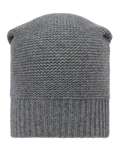 N.Peal Unisex Beanie Cashmere Hat Elephant Grey