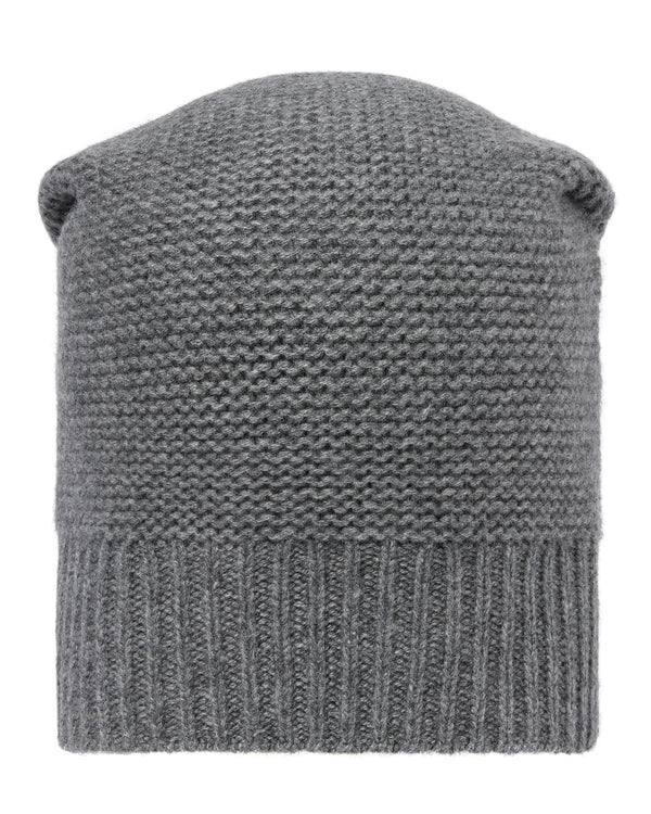 N.Peal Unisex Beanie Cashmere Hat Elephant Grey