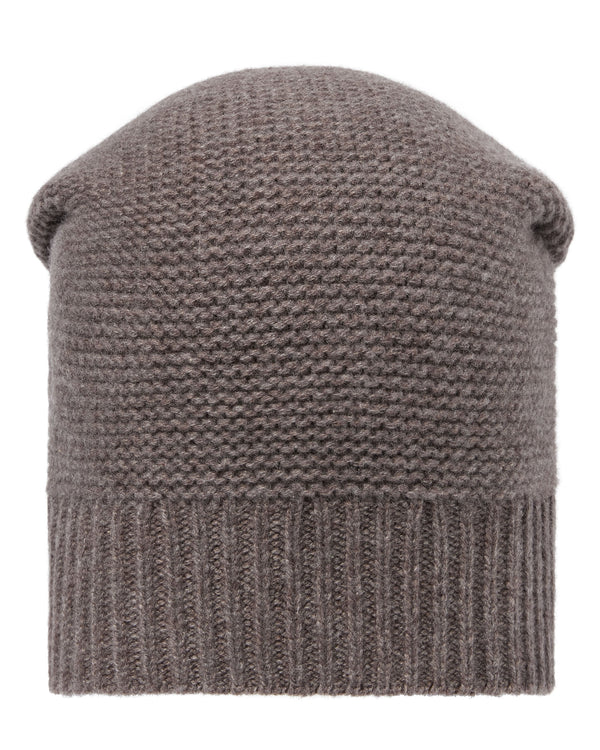 N.Peal Unisex Beanie Cashmere Hat Otter Brown