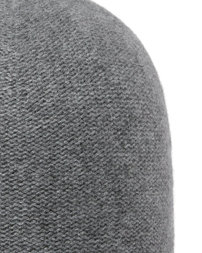 N.Peal Unisex Double Layer Cashmere Beanie Elephant Grey