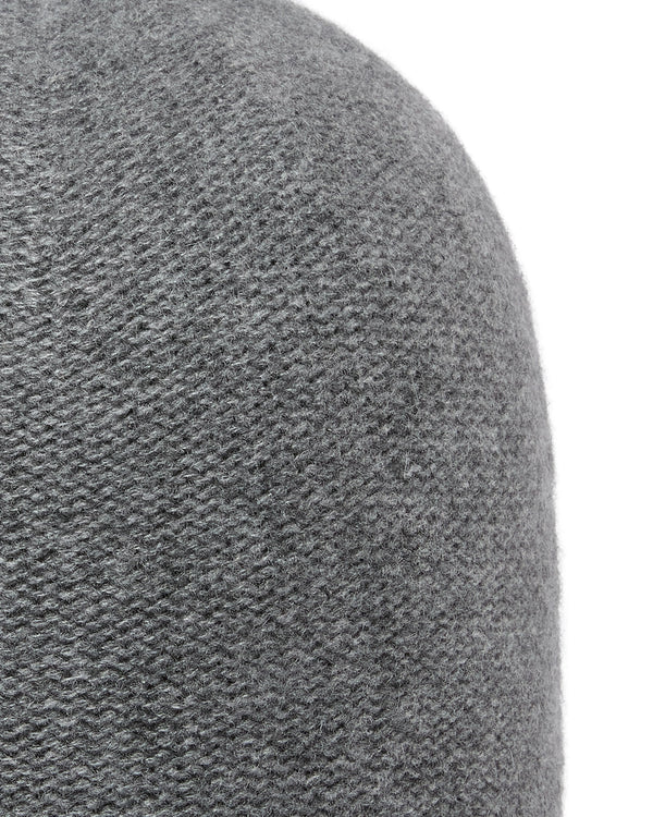 N.Peal Unisex Double Layer Cashmere Beanie Elephant Grey