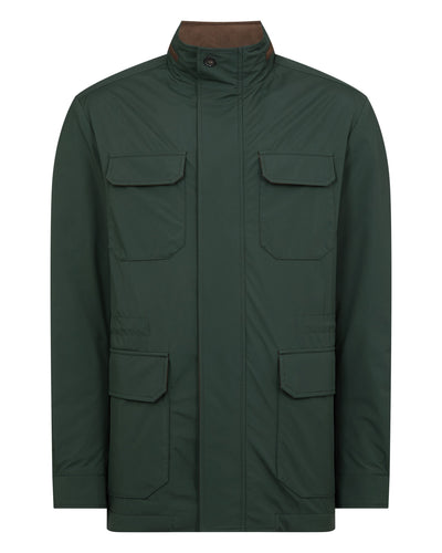 N.Peal Men's Vale Field Jacket Khaki Green