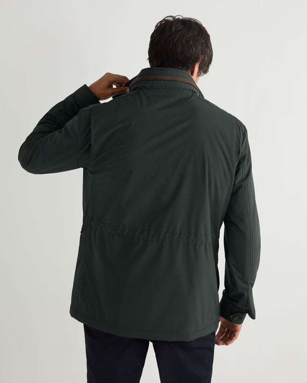 N.Peal Men's Vale Field Jacket Khaki Green