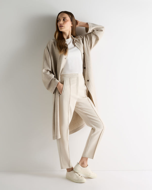 N.Peal Women's Woven Cashmere Coat Beige Brown