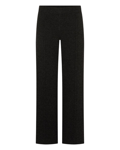 N.Peal Women's Double Face Trousers Dark Graphite Grey