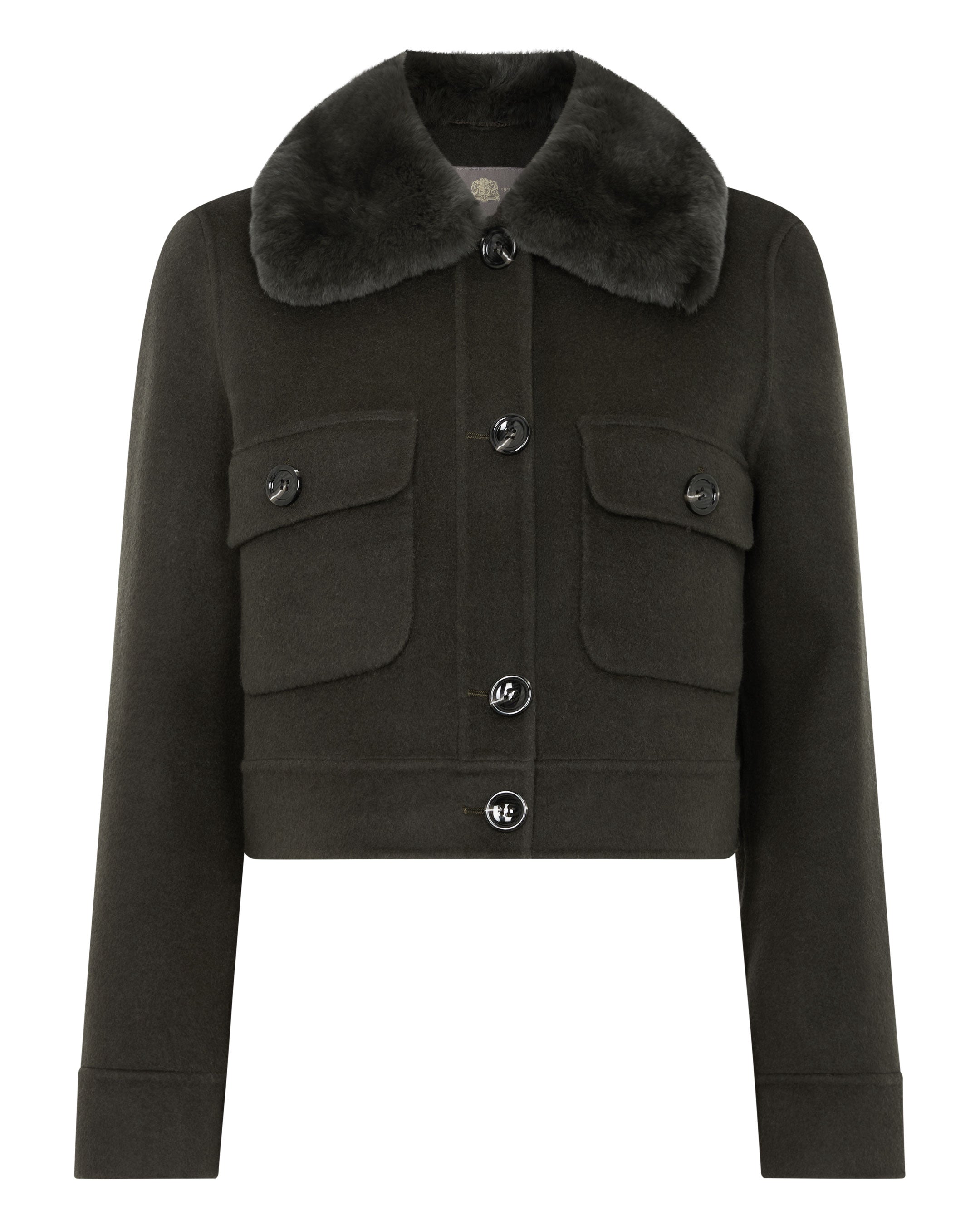 Women's Rex Collared Jacket Green | N.Peal