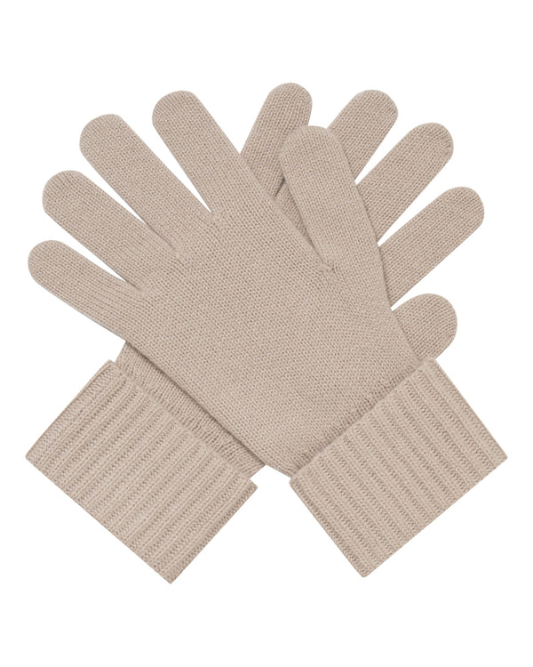 Women's Ribbed Cashmere Gloves 1