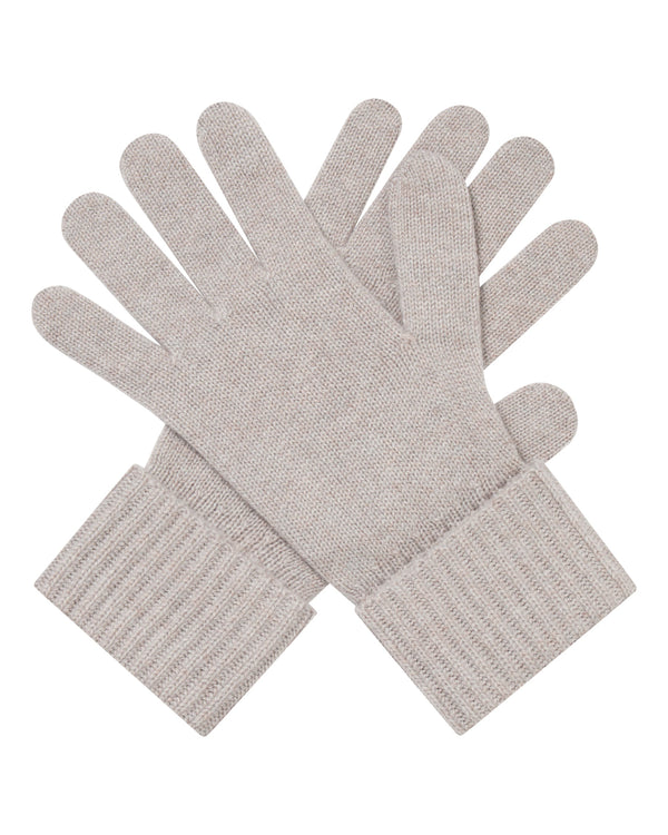 Women's Ribbed Cashmere Gloves 1