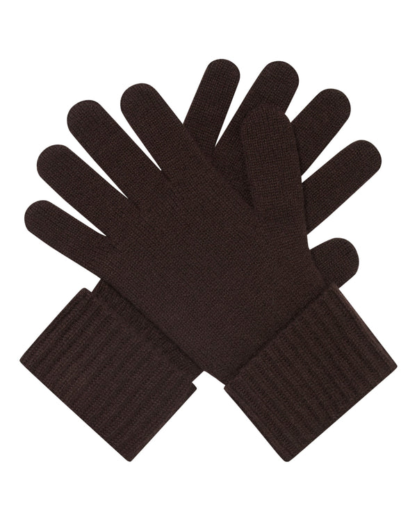 Women's Ribbed Cashmere Gloves 1